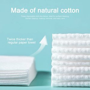 Petits mouchoirs en coton biodégradables jetables personnalisés de 20x20 cm <span class=keywords><strong>Serviette</strong></span> de visage non tissée pour les soins de la peau - Product Image 3