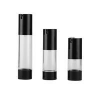 Pulvérisateur à pompe sans air de 80ml/100ml/120ml du fabricant Bouteille de lotion de soin de la peau en plastique revêtue d'aluminium pour savon liquide