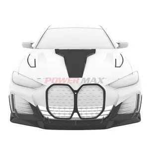 Dry Carbon Fiber M Sport G26 I4 Front stoßstange Front lippe geeignet für BMW I4 4er G26 Front lippe