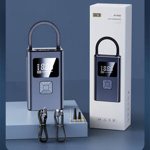 60w 이중 전원 무선 타이어 팽창기 펌프 휴대용 공기 압축기 자동차 오토바이 4000mah 타이어 전기 팽창 - Product Image 3