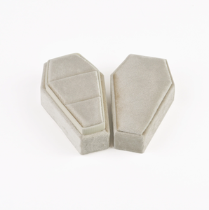 New Gothic Velvet Halloween Coffin Ring <b>Box</b> Jewelry Storage <b>Box</b> for <b>Earring</b> Necklace <b>Gift</b> Packaging - Product Image 2