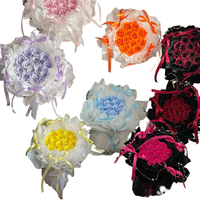 Bouquet de mini roses éternelles style coréen, boîte carrée, fait main, haut de gamme, élégant, écologique, longue durée (3-5 ans), cadeau de Saint-Valentin