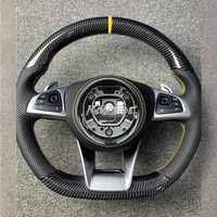 LED en carbone personnalisée pour Mercedes Benz W204 W205 W206 W207 W212 W213 X253 W217 W221 W222 B200 CLA E220 Volant