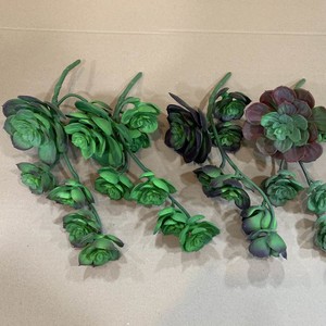 Di alta qualità sensazione di tocco reale naturale decorazione di colore grezzo finto succulenta pianta artificiale verde all'ingrosso ZR5028 - Product Image 4