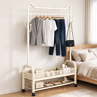 Séchoir à linge extérieur mobile, double niveau, en acier au carbone extra épais, détachable, robuste, moderne, peu encombrant et écologique