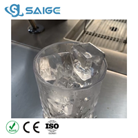 Machine à glaçons en acier inoxydable de qualité commerciale, à installer sous le comptoir, pour bar, restaurant, hôtel, café