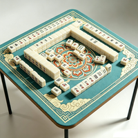 Tapis de Mahjong de Luxe Moderne Pliable et Portable avec Antidérapant et Réduction du Bruit pour Jeux de Cartes, de Plateau et de Tuiles