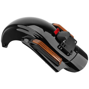 Système de garde-boue arrière <span class=keywords><strong>CVO</strong></span> LED noir pour Harley Touring Street Glide Electra Glide <span class=keywords><strong>Road</strong></span> <span class=keywords><strong>King</strong></span> FLTRX <span class=keywords><strong>2014</strong></span> later - Product Image 2