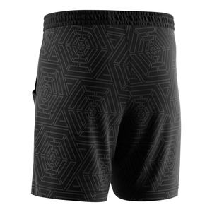 Shorts de sport unisexes en polyester pour hommes, pour la course à pied et le tennis, OEM ODM, pantalons imprimés noirs pour adultes de tous âges - Product Image 2