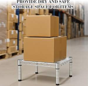 ชั้นวางของแบบโครงเหล็ก รองรับน้ำหนักได้มากกว่า 1,000 ปอนด์ เหมาะสำหรับโรงงานเก็บสินค้า - Product Image 4