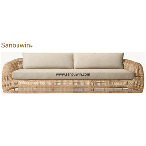 Muebles de Patio Modernos y Elegantes de Mimbre Sintético con Madera Natural de Alta Gama para Hoteles y Villas CYL-2024CYL-196 - Product Image 2