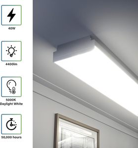 Luminaire LED encastré de 2 pieds, 20W, 2400LM, 4100K, en aluminium, pour garage et atelier - Product Image 2