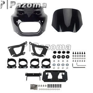 Pare-brise de carénage avant avec kit de montage d'éclairage Baja Designs LP4 pour Harley Softail M8 Fat Bob 114 FXFB <span class=keywords><strong>FXFBS</strong></span> 2018-2024 - Product Image 2