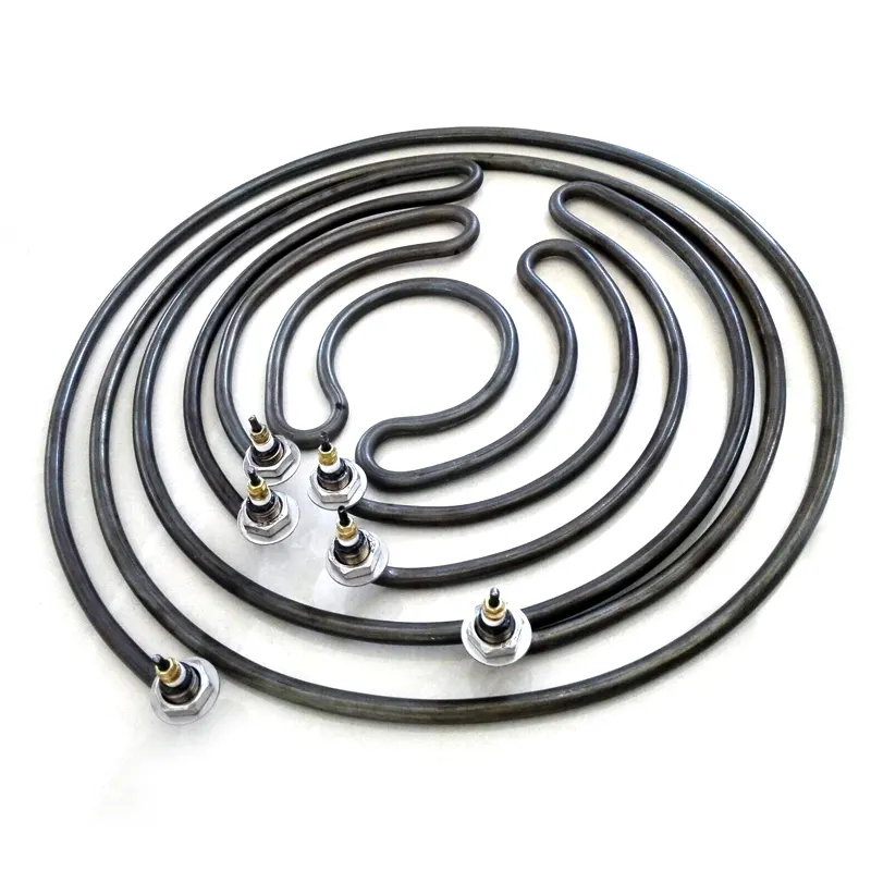 110v 700w SS304 tubular heating element small heater 3 rings heating element for kitchen appliance cooker air fryer oven