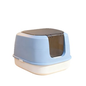 <b>Extra</b> <b>Large</b> Cat Litter <b>Box</b>, Splash-Proof, Odor-Proof, Fully Enclosed Cabinet, Double-Layer Enclosed Cat Toilet for Home Use - Product Image 1