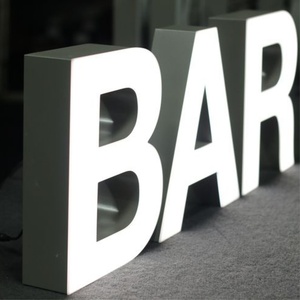 Outdoor Business Signs Custom Logo Large <b>Illuminated</b> LED Channel Letters Frontlit Sign 3D Letter Signage - Product Image 1