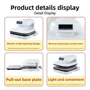 New Intelligent Heat Press Clothes Printing Machine 38x38cm Hot Stamping Sublimation - Product Image 3