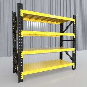 مخصصة في المخزون 4 أرفف معدنية للخدمة الشاقة رف تخزين للمستودعات للمرآب - Product Image 1