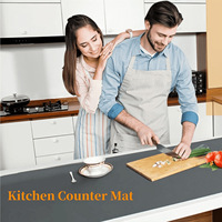 Tapis de cuisine antiadhésif résistant à la chaleur ONEQUAN, tapis de travail en silicone pour peinture, dessous de plat pour table de bureau