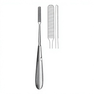 Raspador de huesos Cottle, longitud 20.5 cm / 8 pulgadas, ancho 30 × 9 mm, corte unidireccional hacia atrás con serraciones lisas para desfibrar huesos - Product Image 1