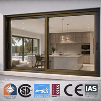 Ventana Abatible de Aluminio Personalizada para Casa Moderna, Ventana de Villa Insonorizada y de Eficiencia Energética
