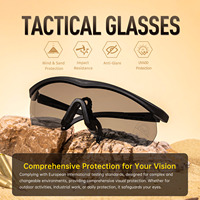 Lunettes tactiques à 3 verres interchangeables pour l'extérieur Lunettes de tir unisexes
