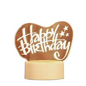 Lumière de nuit 3D créative personnalisable, lumière de Noël, décoration de chambre - Product Image 1