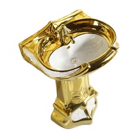 Bon Prix En Céramique Sanitaire Ensemble Doré Toilette monobloc Ensemble