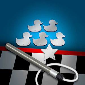 Máquina de juego de carnaval eléctrica interactiva para exteriores, tipo Pluck a Duck, con cable metálico, para alquiler de equipos de juegos infantiles - Product Image 3