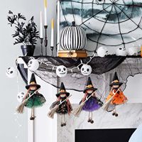 Nouvelle Décoration de Poupée en Tissu Citrouille, Fantôme et Sorcière pour Fête d'Halloween des Enfants, Décorations de Poupées Sorcières d'Halloween pour Usine