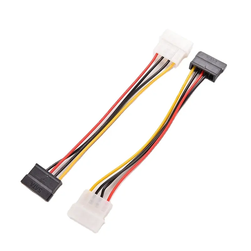 Molex 4 Pin IDE to 15 Pin Serial ATA SATA HDD Hard Drive Power Adapter Cables