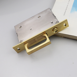 Chải vàng phong cách thanh lịch cửa trượt chốt giấu thép không gỉ 304 Barn Door Pocket Door kéo xử lý - Product Image 2