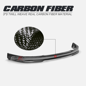 Lèvre avant de type D pour Civic EG 1992-1995 (compatible uniquement avec les modèles Hatchback) en fibre de carbone, installation facile - Product Image 2