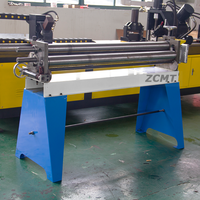 Machine de formage de rouleaux à trois axes à moteur électrique Machine semi-automatique de pliage de tôles en acier inoxydable Moteur d'arrondissement neuf