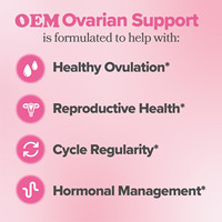 Capsules de probiotiques ovaires FLO de haute pureté pour femmes avec soutien ovarien, 90 unités, favorise la santé digestive