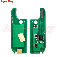 Clé télécommande de voiture ID46 2/3 boutons 433Mhz pour Fiat 500 500L MPV Ducato Citroën Jumper Peugeot Boxer 2008-2015