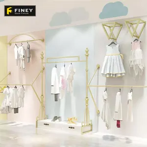 儿童服装展示架时尚零售婴儿服装展示单位