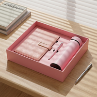 Coffret Cadeau d'Affaires de Luxe Personnalisé A5 : Carnet Exécutif Isotherme, Couverture en Cuir Rigide, Boîte Incluse