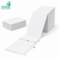 Etiquetas Térmicas Plegables Antac 4x6 para Envío, Papel para Impresión de Etiquetas Directas, Código de Barras, OEM, ODM, Resistentes al Agua, Sensibles al Calor, Resistentes al Aceite