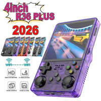 Console de jeu portable de poche ArkOS R36S Plus 720*720 avec 64 Go de stockage, 10000 jeux intégrés, système Linux, style rétro classique
