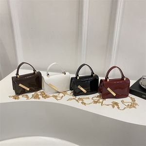 Elegant and Luxurious Women's Crossbody <b>Bag</b> Fashionable and Stylish Solid Color Simple Chain Shoulder Handbag - Product Image 1