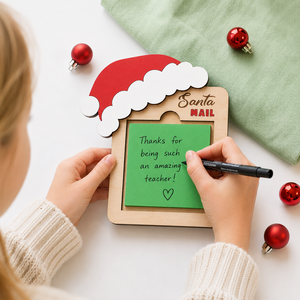 Custom Wooden Santa Mail Frame Christmas Elf <b>Message</b> <b>Board</b> Kids Holiday Countdown Note Holder Decoration Gift Plaque - Product Image 2