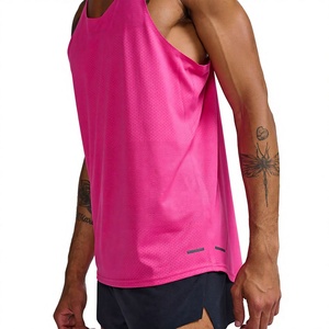 Débardeur Homme de Bonne Qualité Nouvelle Collection Séchage Rapide Léger Sportif Tenue de Gym Tricoté Col Rond Décontracté Respirant Style Uni Personnalisable - Product Image 6