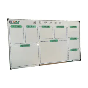 Impresión personalizada blanco Verde Negro tablero interactivo pizarra planificador de oficina