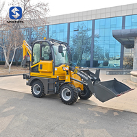 EPA Wheel-type Diesel Four-wheel Drive Small Backhoe Forward-tilt Loader SR15-20 Mesin Efisiensi Tinggi Gearbox Kota