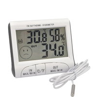KH-TH031 LCD pantalla Digital tanque de peces nevera incubadora del higrómetro del termómetro con sensor de alambre