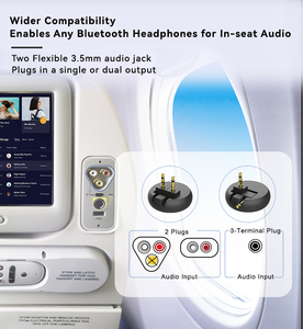Émetteur <span class=keywords><strong>Bluetooth</strong></span> 5.4 Auracast pour <span class=keywords><strong>TV</strong></span> d'avion LC3, <span class=keywords><strong>adaptateur</strong></span> audio sans fil mini à faible latence pour 2 casques, voiture - Product Image 5