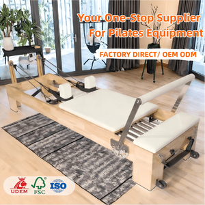 Equipo Clásico <span class=keywords><strong>de</strong></span> Pilates Reformer al por Mayor <span class=keywords><strong>de</strong></span> Fábrica con Ruedas Silenciosas para Estudios <span class=keywords><strong>de</strong></span> <span class=keywords><strong>Yoga</strong></span> y Pilates - Product Image 1
