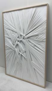 JZ Home Decor Encadré Mixte Technique Oeuvre Abstraite 3D Waibi Sibi Peinture <span class=keywords><strong>À</strong></span> La Main Tissu De Mode Mur Art - Product Image 5