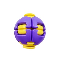 Soepel draaiende drukverlagende plastic knijpbal puzzel speelgoed stressverlichting hersenen stimulerende elastische gyro hands-on plezier